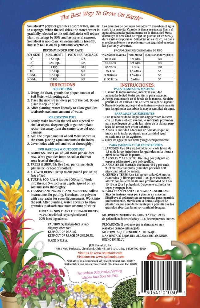Soil Moist Soil & Soil Amendments Synthetic Polymer Moisture Control 2 Soil Moist Soil & Soil Amendments Synthetic Polymer Moisture Control - Image 2