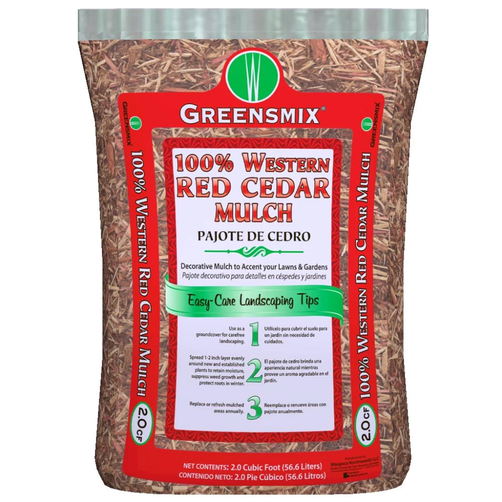 Greensmix 2-cu ft Red Cedar Mulch 1 Greensmix 2-cu ft Red Cedar Mulch