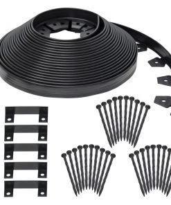 EasyFlex 100-ft Black Plastic Landscape Edging Roll