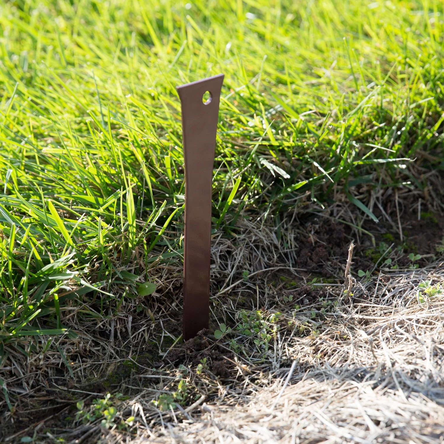 COL-MET 12-in Brown Steel Edging Stake 2 COL-MET 12-in Brown Steel Edging Stake - Image 2