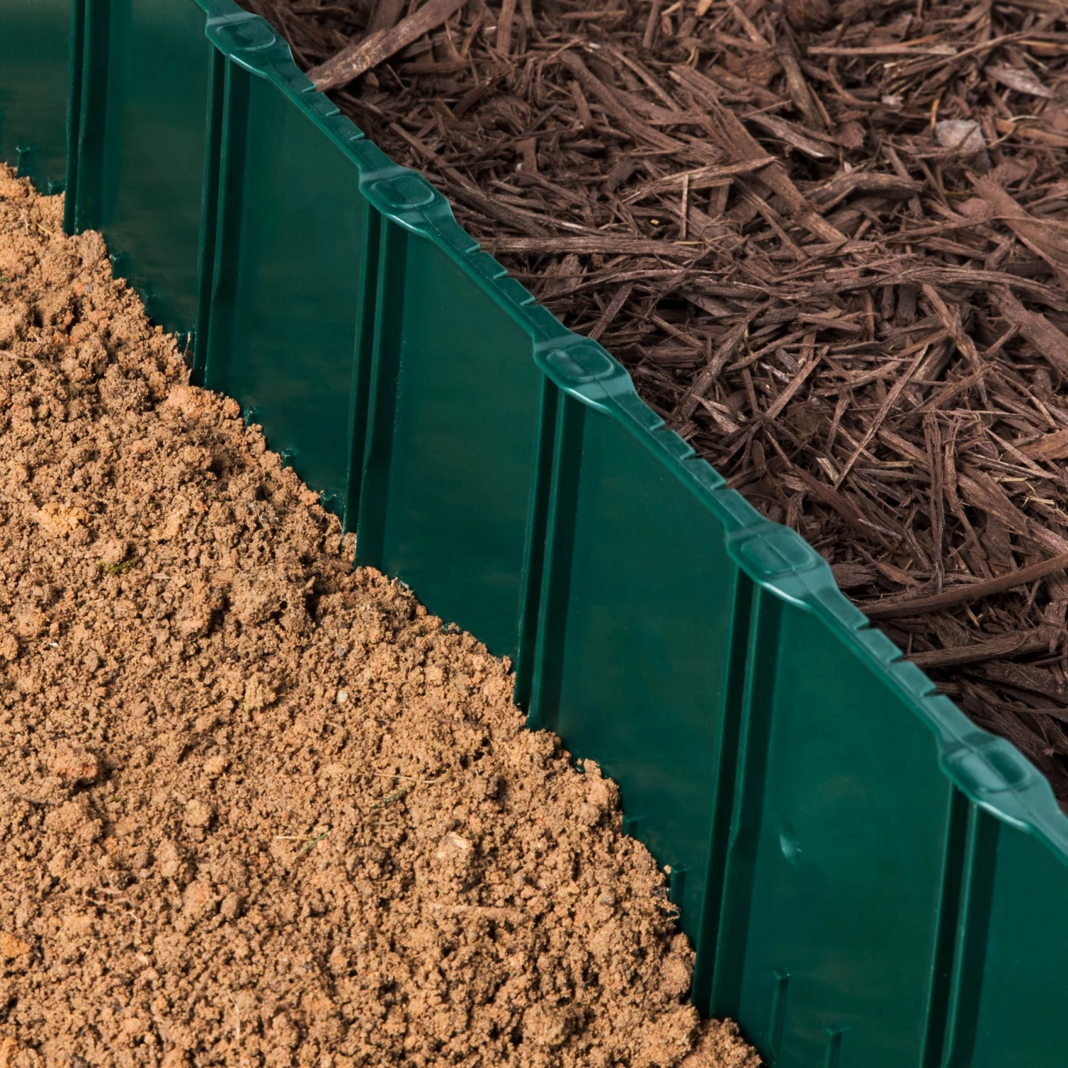 Greenscapes 3-ft Green Plastic Landscape Edging Section 2 Greenscapes 3-ft Green Plastic Landscape Edging Section - Image 2