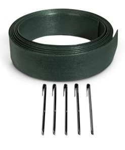 Suncast Dig-In 20 ft. Flexscape Green Edging 20-ft Green Plastic Landscape Edging Roll