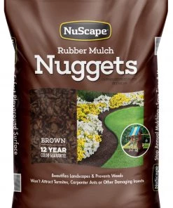 NuScape 0.8-cu ft Brown Rubber Mulch