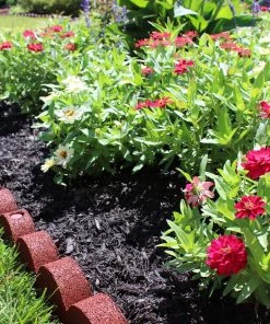 Rubberific 4-ft Red Rubber Landscape Edging Section -Landscaping Sales Store 11900652 scaled