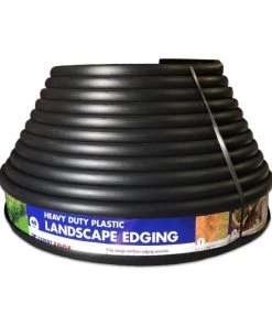 Expert Edge Professional-Grade 60-ft Black Plastic Landscape Edging Roll