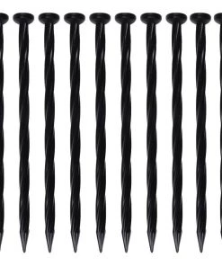 EasyFlex 10-Pack 8-in Black Plastic Edging Stake