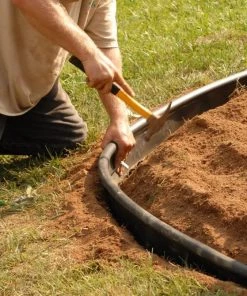 Expert Edge Professional-Grade 60-ft Black Plastic Landscape Edging Roll -Landscaping Sales Store 15423384