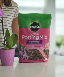 Miracle-Gro Soil & Soil Amendments Orchid 8-Quart Potting Soil Mix -Landscaping Sales Store 16804202