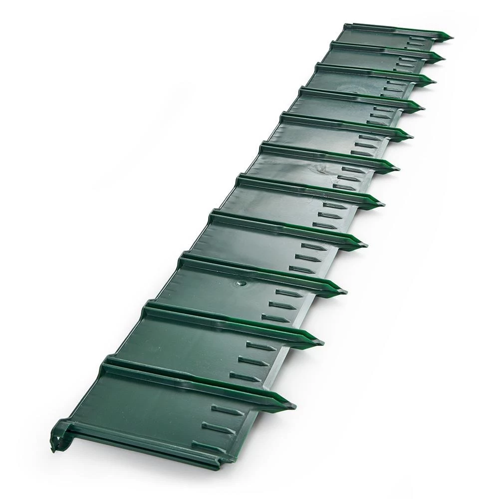 Greenscapes 3-ft Green Plastic Landscape Edging Section 6 Greenscapes 3-ft Green Plastic Landscape Edging Section - Image 6