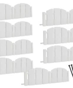EasyFlex 8-Pack 10-ft White Plastic Landscape Edging Bundle