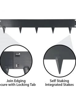 IRONRIDGE 5-Pack Slate Landscape edging section 9 IRONRIDGE 5-Pack Slate Landscape edging section -Landscaping Sales Store 42352561