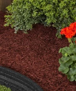 Rubberific 0.8-cu ft Red Rubber Mulch -Landscaping Sales Store 42357319