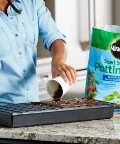 Miracle-Gro Soil & Soil Amendments Seed Starting Potting Mix 2-Pack 8-Quart Potting Soil Mix -Landscaping Sales Store 44003951