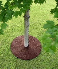 Rubberific Mulch Red Recycled Rubber Rubber 24-in Tree Ring -Landscaping Sales Store 44013470
